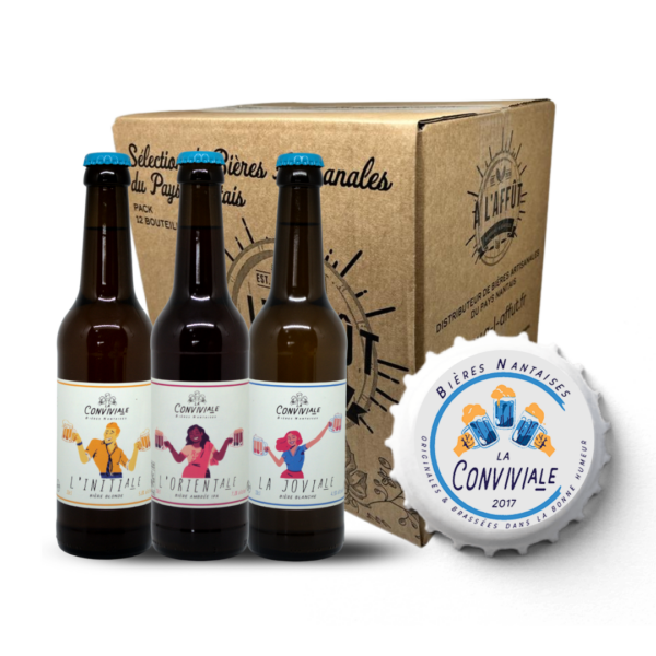 Box découverte La Conviviale 3 Bières 75cl. Brasseries artisanales françaises à Nantes.