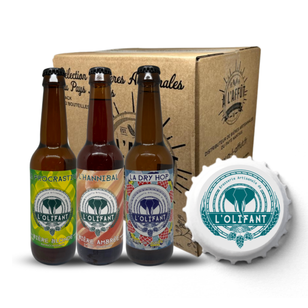 Box découverte Olifant 3 Bières 75cl. Brasseries artisanales françaises à Nantes.