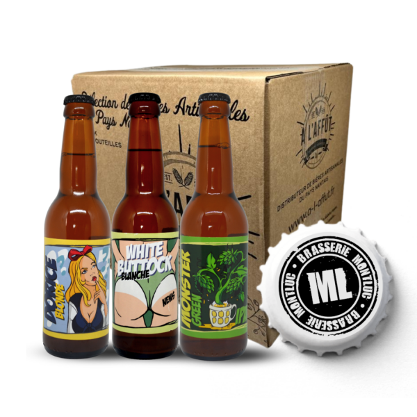 Box découverte Montluc 3 Bières 75cl. Brasseries artisanales françaises à Nantes.