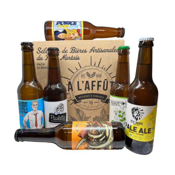 Coffret découverte 12 bières Blondes. Brasseries artisanales françaises à Nantes.