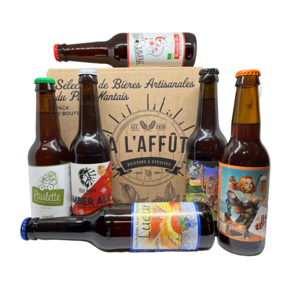 Box découverte 12 bières Ambrées Brasseries artisanales françaises à Nantes.