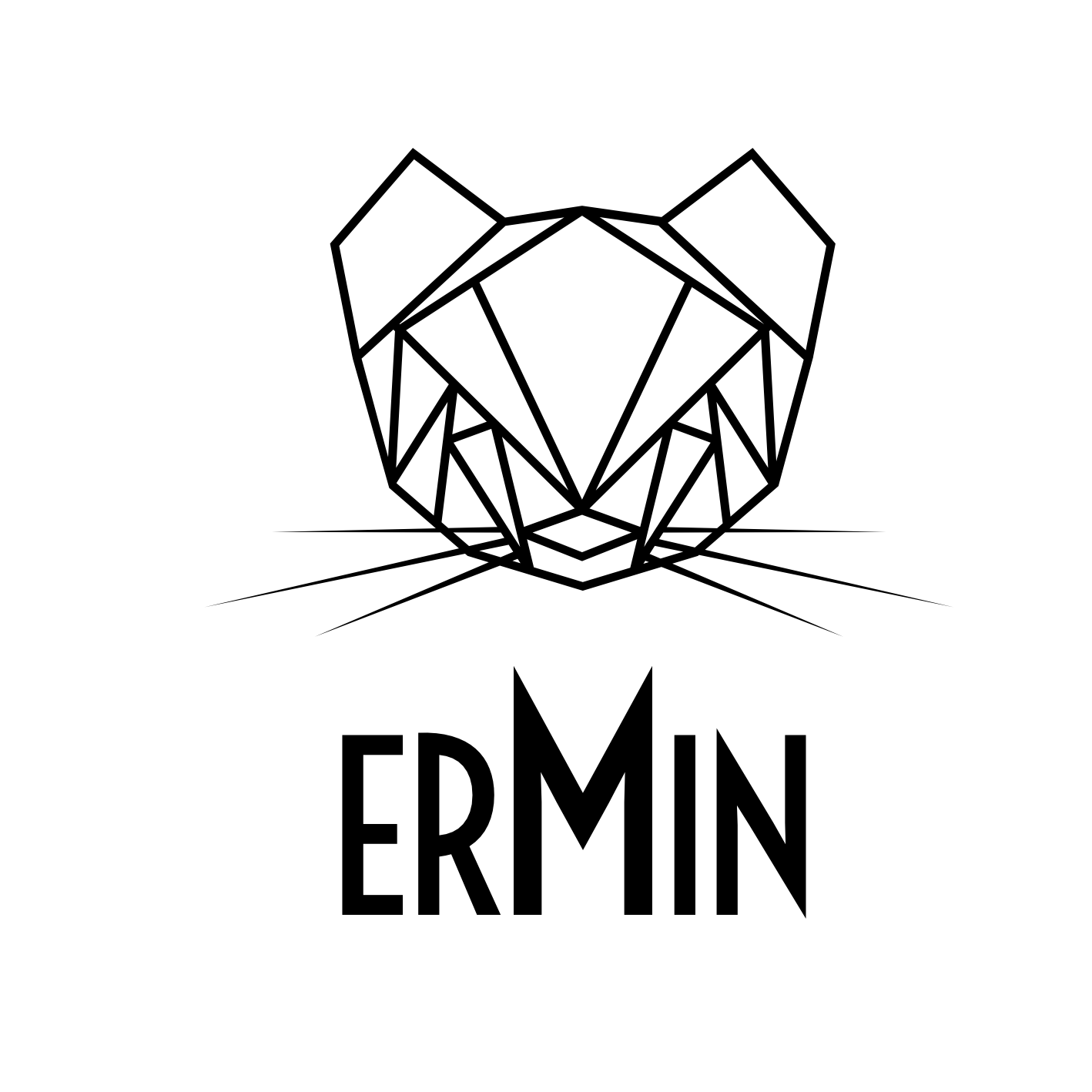 logo ermin detoure en noir lettre